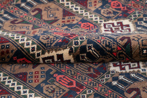 Khan Mohammadi Multicolor Hand Knotted 66 X 93  Area Rug 700-143473 Image 6