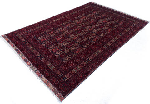 Khan Mohammadi Multicolor Hand Knotted 64 X 98  Area Rug 700-143476 Image 2