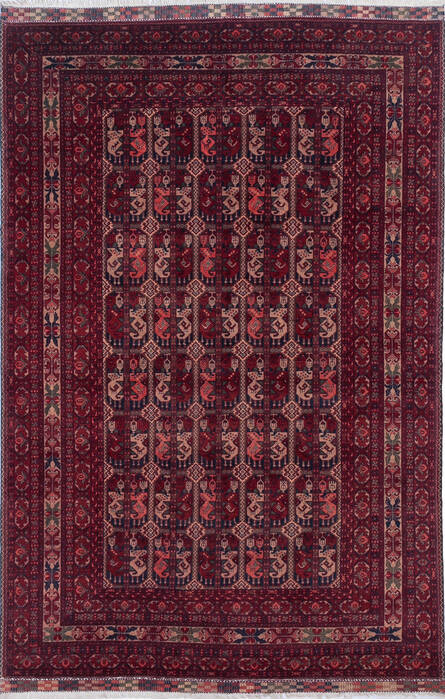 Khan Mohammadi Multicolor Hand Knotted 64 X 98  Area Rug 700-143476 Image 0