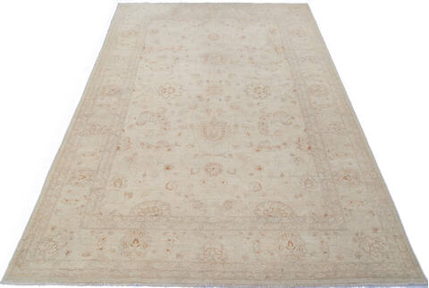 Chobi Beige Hand Knotted 69 X 101  Area Rug 700-143522 Image 1
