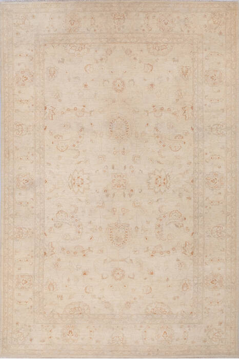 Chobi Beige Hand Knotted 69 X 101  Area Rug 700-143522 Image 0