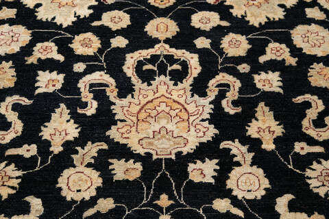 Chobi Black Hand Knotted 66 X 95  Area Rug 700-143525 Image 3