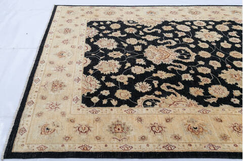 Chobi Black Hand Knotted 66 X 95  Area Rug 700-143525 Image 4