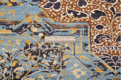 Modern Multicolor Hand Knotted 60 X 810  Area Rug 700-144871 Image 7