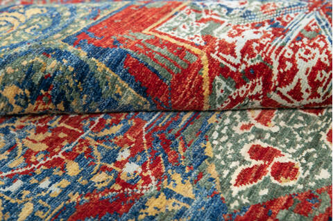 Modern Red Hand Knotted 40 X 510  Area Rug 700-144879 Image 5