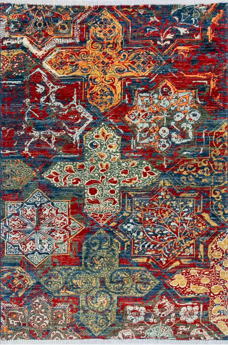 Modern Red Hand Knotted 40 X 510  Area Rug 700-144879 Image 0