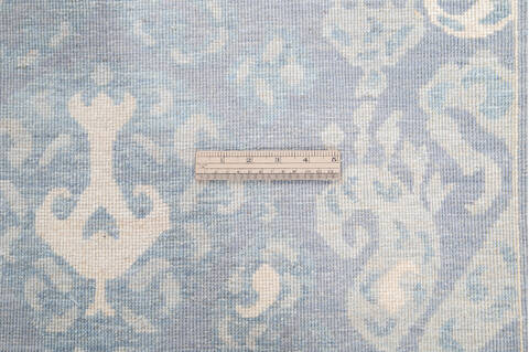 Chobi Blue Runner Hand Knotted 26 X 125  Area Rug 700-144885 Image 6