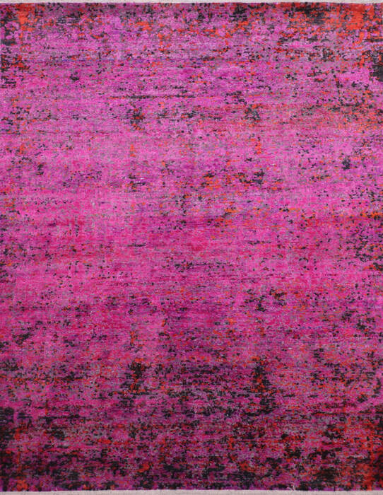 Jaipur Purple Hand Knotted 80 X 100  Area Rug 902-144902 Image 0