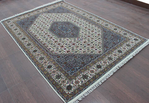 Bidjar Beige Hand Knotted 56 X 80  Area Rug 902-144927 Image 1