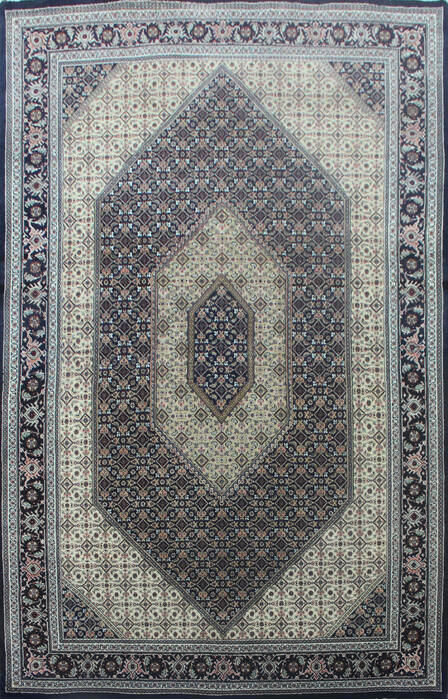 Bidjar Black Hand Knotted 51 X 82  Area Rug 902-144930 Image 0