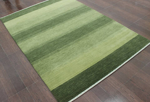 Luri Green Hand Loomed 48 X 68  Area Rug 902-144944 Image 1