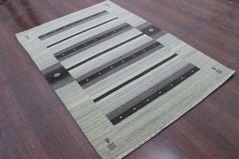 Luri Grey Hand Loomed 45 X 67  Area Rug 902-144950 Image 1