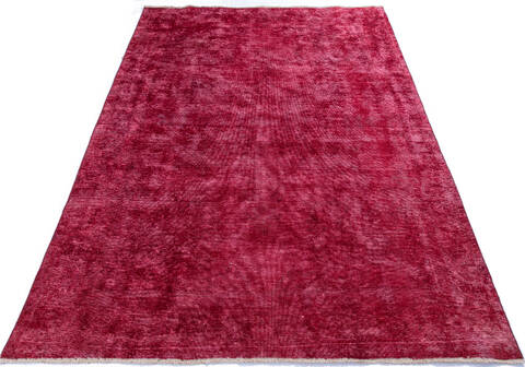 Overdyed Red Hand Knotted 63 X 91  Area Rug 700-145014 Image 1