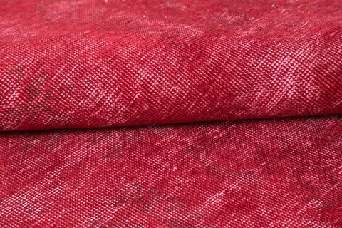 Overdyed Red Hand Knotted 63 X 91  Area Rug 700-145014 Image 5