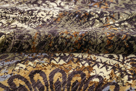 Modern Brown Hand Knotted 80 X 910  Area Rug 700-145026 Image 6