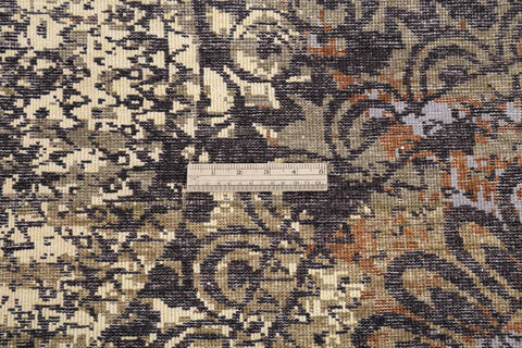 Modern Brown Hand Knotted 80 X 910  Area Rug 700-145026 Image 7