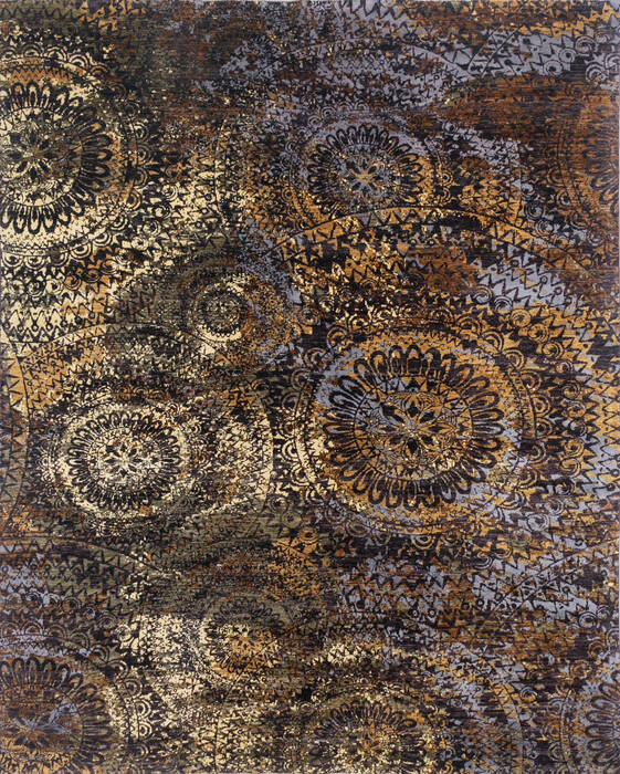 Modern Brown Hand Knotted 80 X 910  Area Rug 700-145026 Image 0