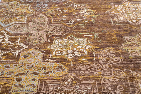 Chobi Brown Hand Knotted 59 X 79  Area Rug 700-145030 Image 3