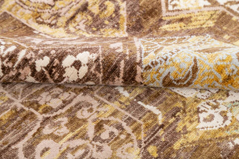 Chobi Brown Hand Knotted 59 X 79  Area Rug 700-145030 Image 5