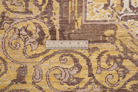 Chobi Brown Hand Knotted 59 X 79  Area Rug 700-145030 Image 6