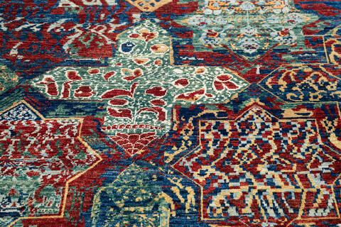 Modern Red Hand Knotted 40 X 60  Area Rug 700-145031 Image 2