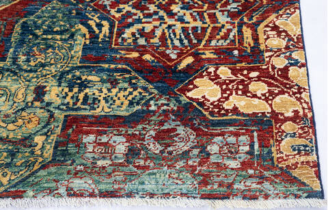 Modern Red Hand Knotted 40 X 60  Area Rug 700-145031 Image 3