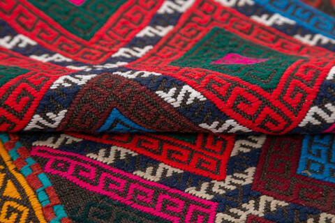 Kilim Multicolor Runner Hand Knotted 22 X 97  Area Rug 700-145046 Image 4