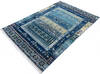 Chobi Blue Hand Knotted 41 X 511  Area Rug 700-145118 Thumb 2