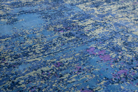 Modern Blue Hand Knotted 60 X 90  Area Rug 700-145120 Image 3