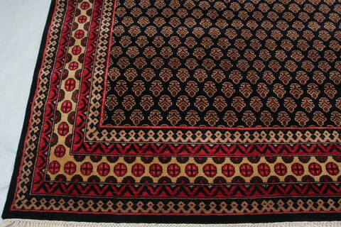Bokhara Black Hand Knotted 511 X 811  Area Rug 905-145121 Image 3