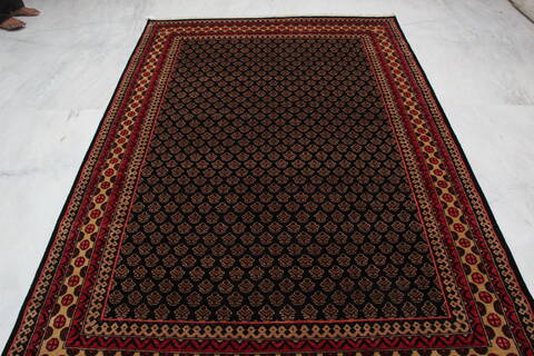 Bokhara Black Hand Knotted 511 X 811  Area Rug 905-145121 Image 9