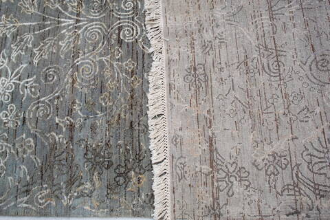 Jaipur Grey Hand Knotted 81 X 100  Area Rug 905-145122 Image 11