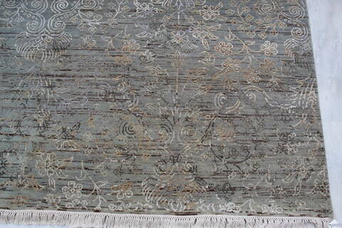 Jaipur Grey Hand Knotted 81 X 100  Area Rug 905-145122 Image 5