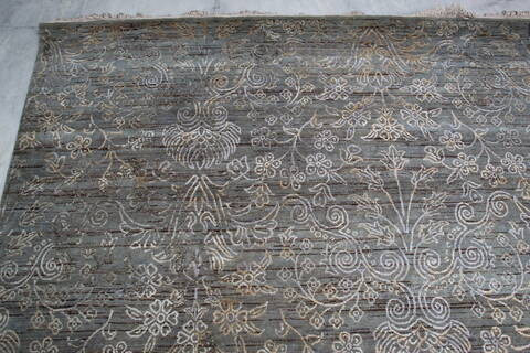 Jaipur Grey Hand Knotted 81 X 100  Area Rug 905-145122 Image 7