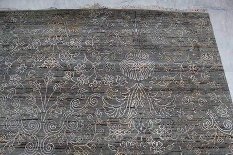 Jaipur Grey Hand Knotted 81 X 100  Area Rug 905-145122 Image 8