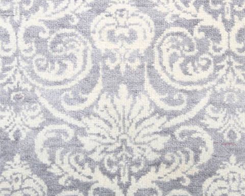 Modern-Contemporary Grey Hand Knotted 90 X 123  Area Rug 904-145130 Image 4
