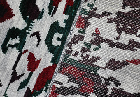 Modern-Contemporary Red Hand Knotted 710 X 910  Area Rug 904-145134 Image 6