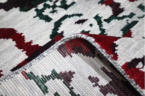 Modern-Contemporary Red Hand Knotted 710 X 910  Area Rug 904-145134 Image 7