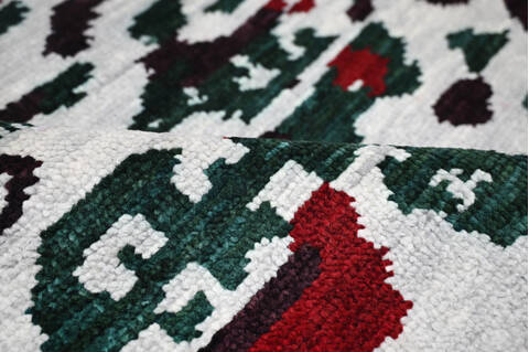 Modern-Contemporary Red Hand Knotted 710 X 910  Area Rug 904-145134 Image 8