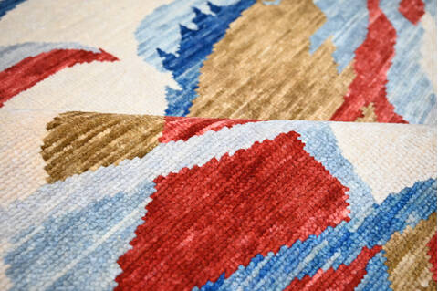 Modern-Contemporary Multicolor Hand Knotted 80 X 100  Area Rug 904-145140 Image 8