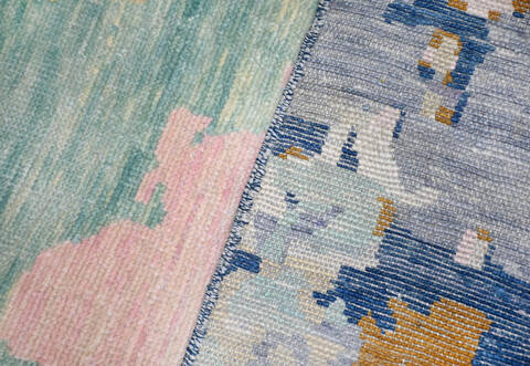 Modern-Contemporary Multicolor Hand Knotted 810 X 119  Area Rug 904-145167 Image 6