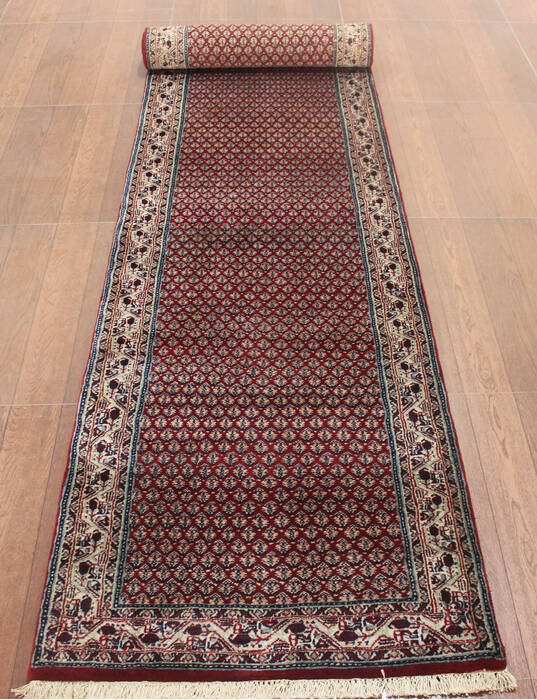Persian Red Runner Hand Knotted 26 X 110  Area Rug 902-145184 Image 1