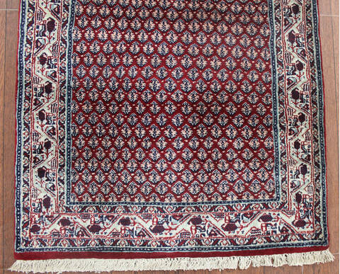 Persian Red Runner Hand Knotted 26 X 110  Area Rug 902-145184 Image 2