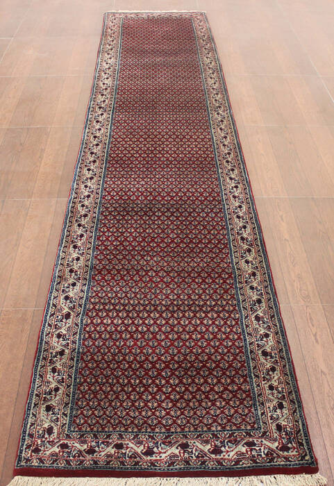Persian Red Runner Hand Knotted 26 X 110  Area Rug 902-145184 Image 3