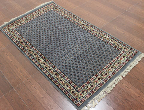 Persian Grey Hand Knotted 30 X 50  Area Rug 902-145191 Image 2