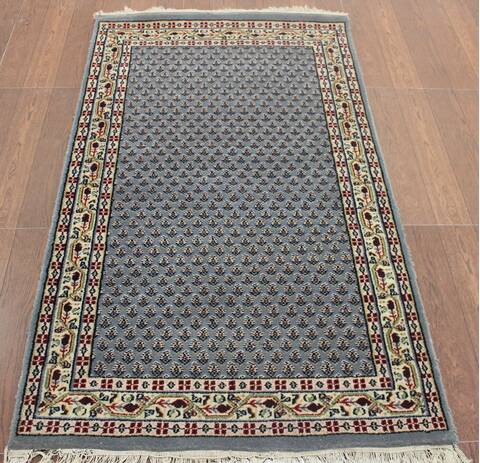 Persian Grey Hand Knotted 30 X 50  Area Rug 902-145191 Image 4