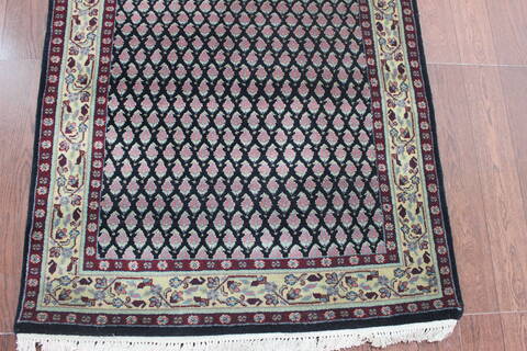 Persian Black Hand Knotted 30 X 50  Area Rug 902-145192 Image 3