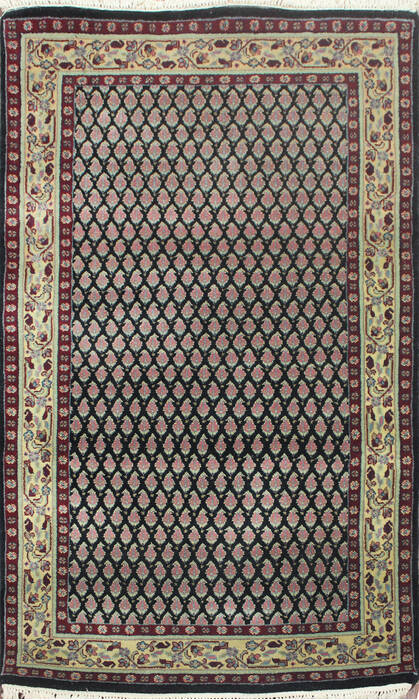 Persian Black Hand Knotted 30 X 50  Area Rug 902-145192 Image 0