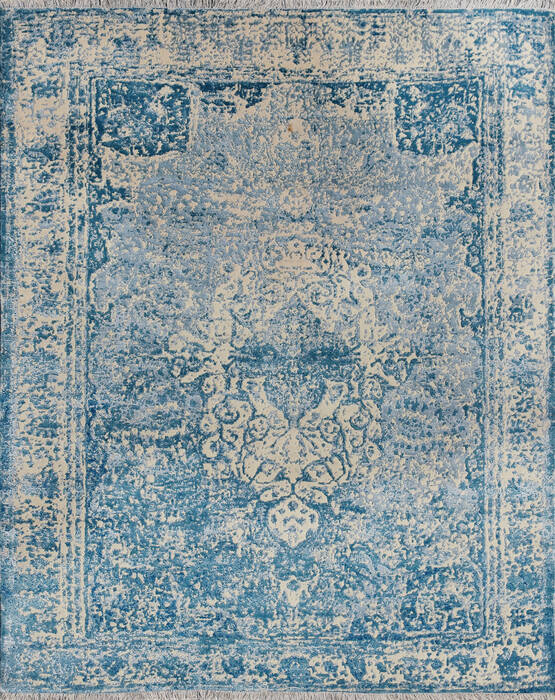 Tibetan Blue Hand Knotted 80 X 100  Area Rug 902-145205 Image 0