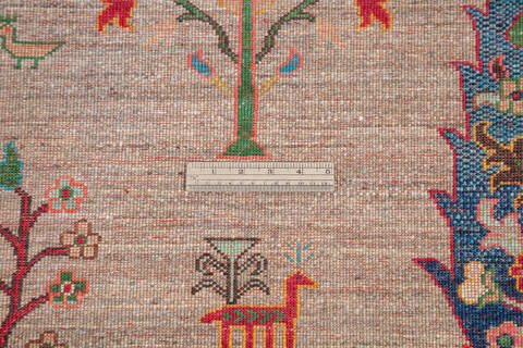 Chobi Brown Hand Knotted 59 X 710  Area Rug 700-145235 Image 6